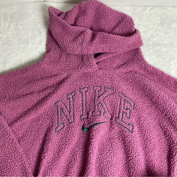 Nike Mauve Fleece Hoodie and Flare Pants Size 6 - Picture 2 of 10
